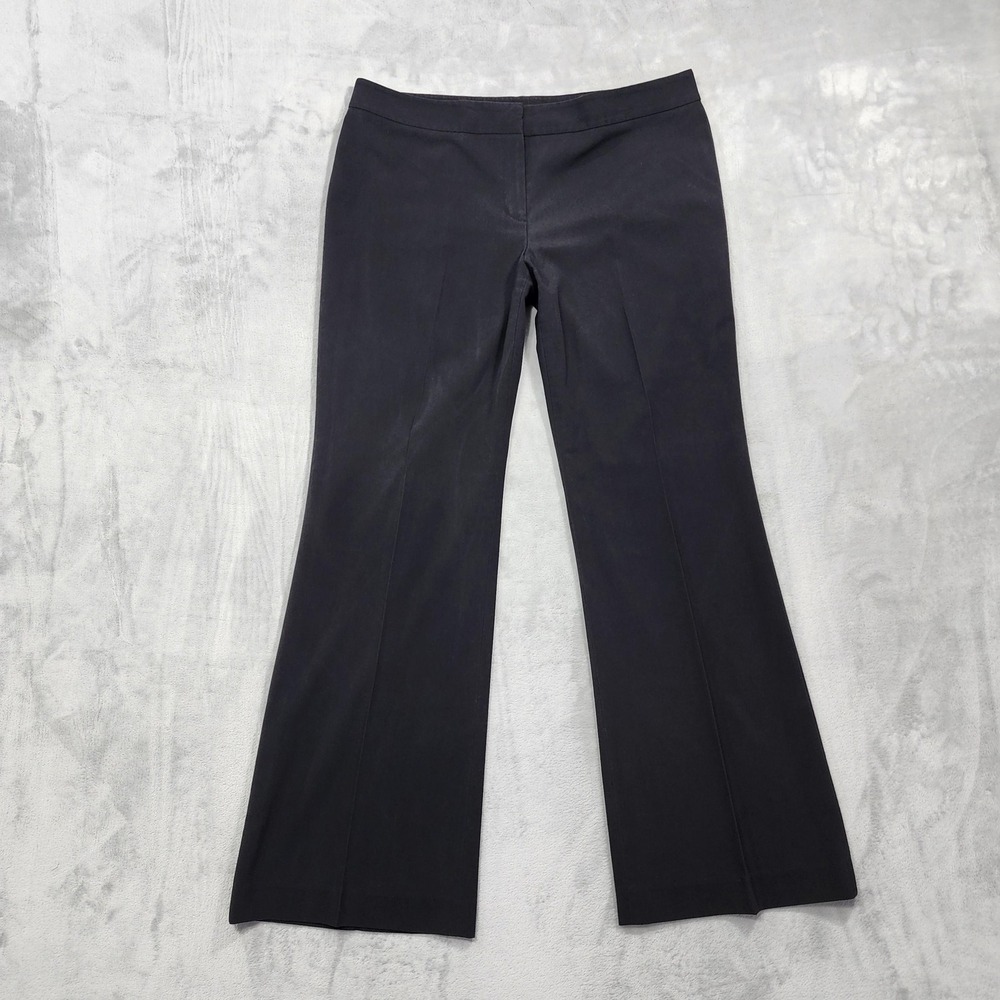 Nine West Pants Womens 14 Black Twill Stretch The Modern Fit Dress Career Work